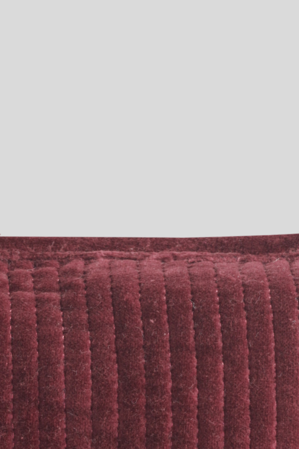 Neceser de terciopelo Quilted Burdeos Pequeño