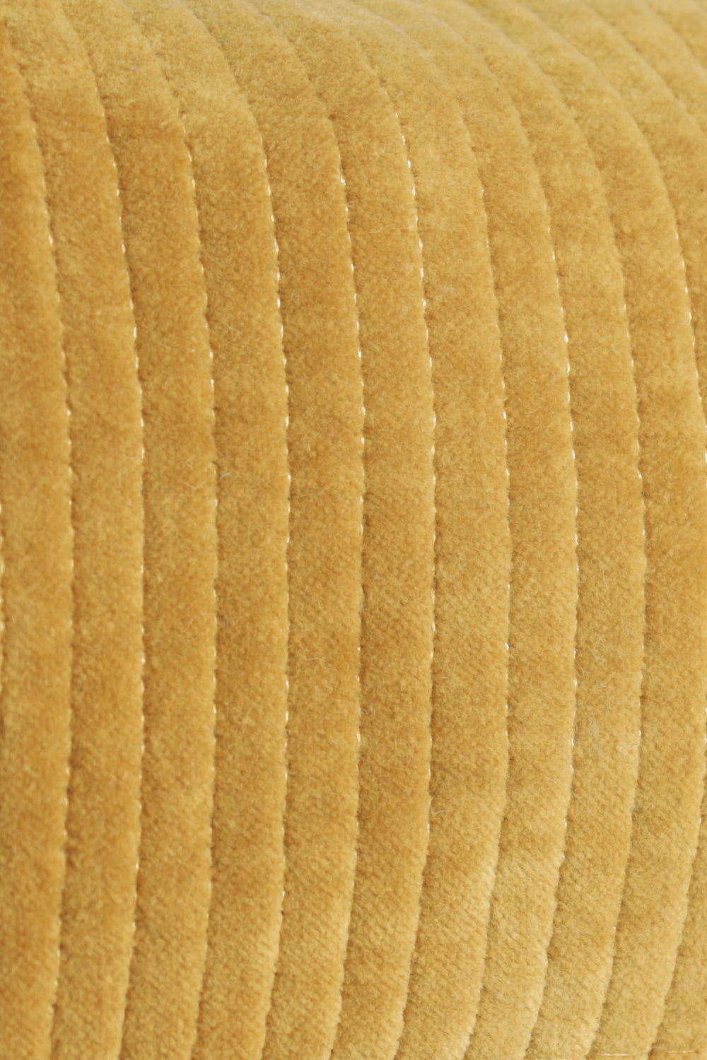 Neceser de terciopelo Quilted Mostaza Pequeño